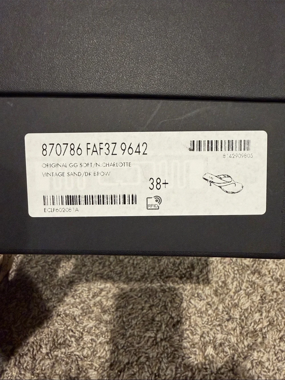 Gucci Beige Brown GG Canvas Thong Sandals